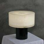 Alabaster Solid Cylindrical Table Lamp — image 11