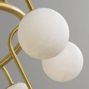 Alabaster Sphere Ring Chandelier