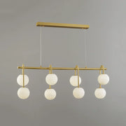 Alabaster Sphere Ring Chandelier