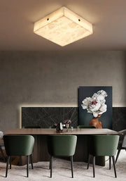 Alabaster Square Flushmount Ceiling Light