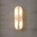Alabaster Stone Brass Wall Lamp