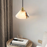 Alabaster Triangle Cone Pendant Light — image 2