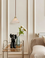 Alabaster Triangle Cone Pendant Light — image 6