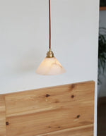 Alabaster Triangle Cone Pendant Light — image 4