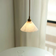 Alabaster Triangle Cone Pendant Light — image 5