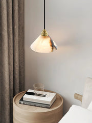 Alabaster Triangle Cone Pendant Light — image 10
