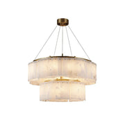 Alabaster diamond chandelier
