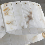 Alabaster diamond chandelier