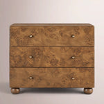 Alvory 3-Drawer Nightstand — WARM BURL