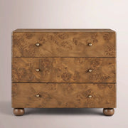 Alvory 3-Drawer Nightstand — WARM BURL