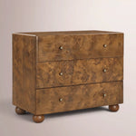 Alvory 3-Drawer Nightstand — WARM BURL
