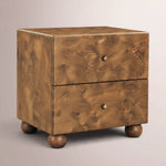 Alvory Nightstand — WARM BURL