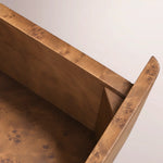 Alvory 3-Drawer Nightstand — WARM BURL