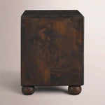 Alvory Nightstand — DARK BROWN BURL