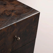 Alvory Nightstand — DARK BROWN BURL