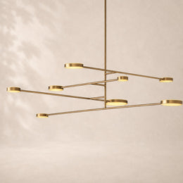 Aleron Linear Disc Chandelier 72