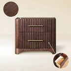 Kian Solid Oak Nightstand For Bedroom