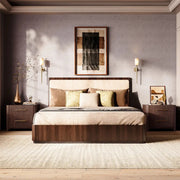 Kian Solid Oak Nightstand For Bedroom