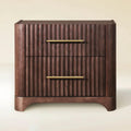 Kian Solid Oak Nightstand For Bedroom