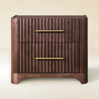 Kian Solid Oak Nightstand For Bedroom