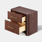 Kian Solid Oak Nightstand For Bedroom