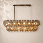 Eloria Glass Linear Chandelier 54