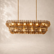 Eloria Glass Linear Chandelier 54