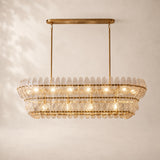 Eloria Glass Linear Chandelier 54