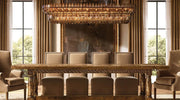 Eloria Glass Linear Chandelier 90