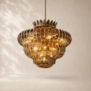 Eloria Glass Round Chandelier 36“D