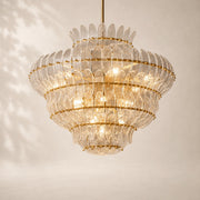 Eloria Glass Round Chandelier 36“D