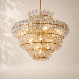 Eloria Glass Round Chandelier 36“D