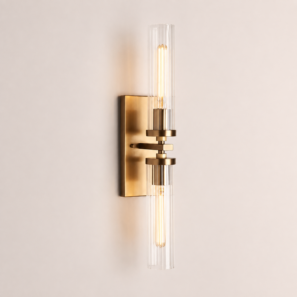 Andreas 2-Light Glass Wall Sconce