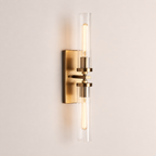Andreas 2-Light Glass Wall Sconce