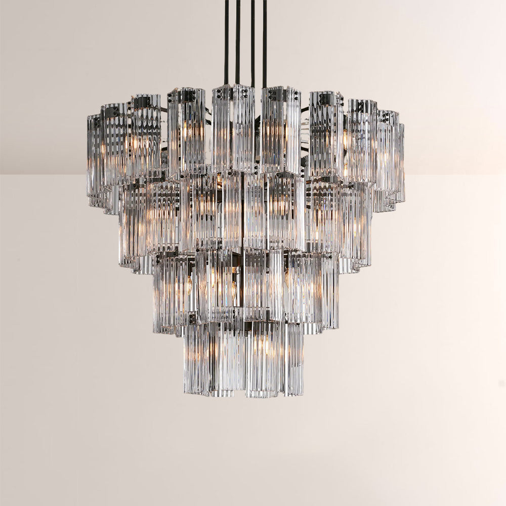 Delsia Glass Round Chandelier 48"D