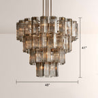 Delsia Glass Round Chandelier 48"D