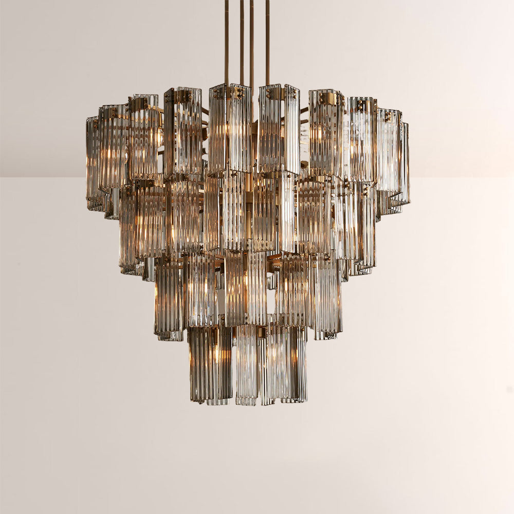 Delsia Glass Round Chandelier 48"D