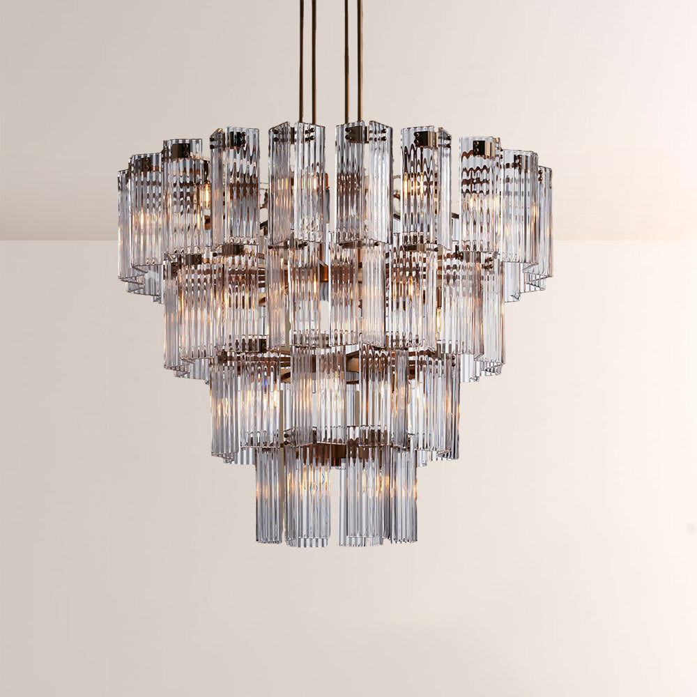 Delsia Glass Round Chandelier 48"D
