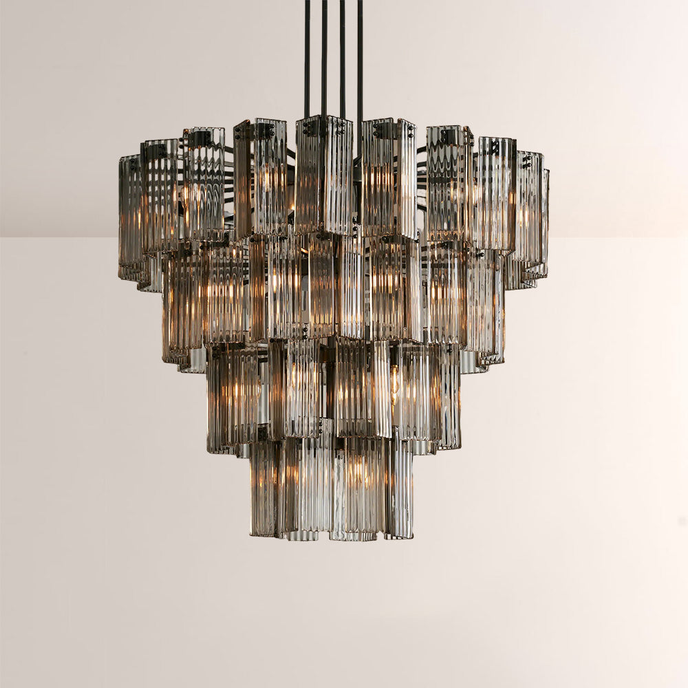 Delsia Glass Round Chandelier 48"D