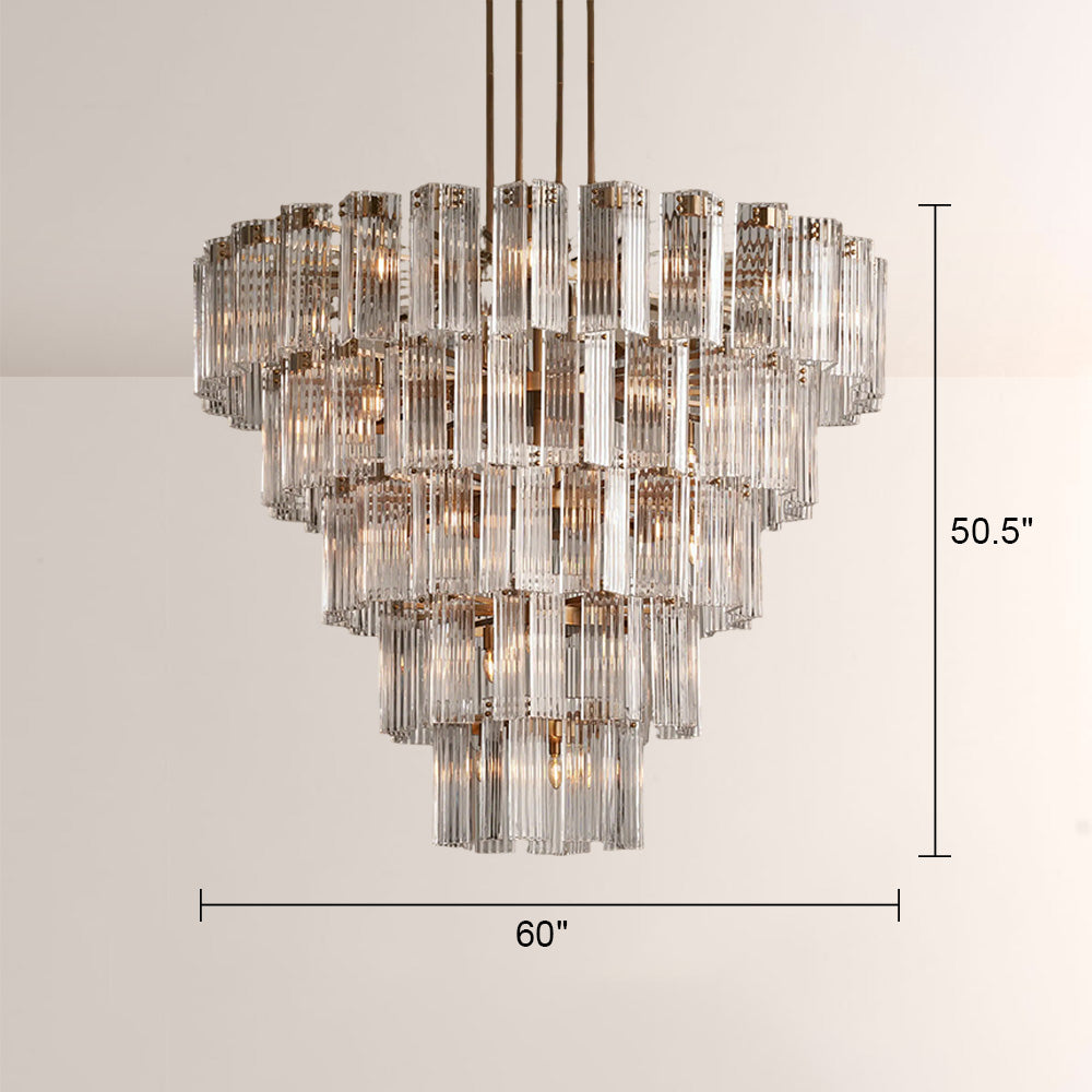 Delsia Glass Round Chandelier 60"