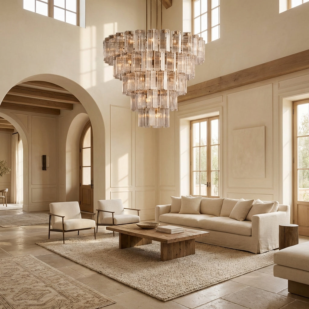 Delsia Glass Round Chandelier 60"