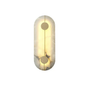 Artistic Brass Alabaster Wall Lamp
