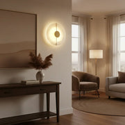 Artistic Brass Alabaster Wall Lamp