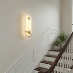 Artistic Brass Alabaster Wall Lamp