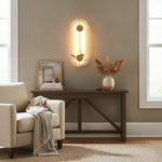 Artistic Brass Alabaster Wall Lamp