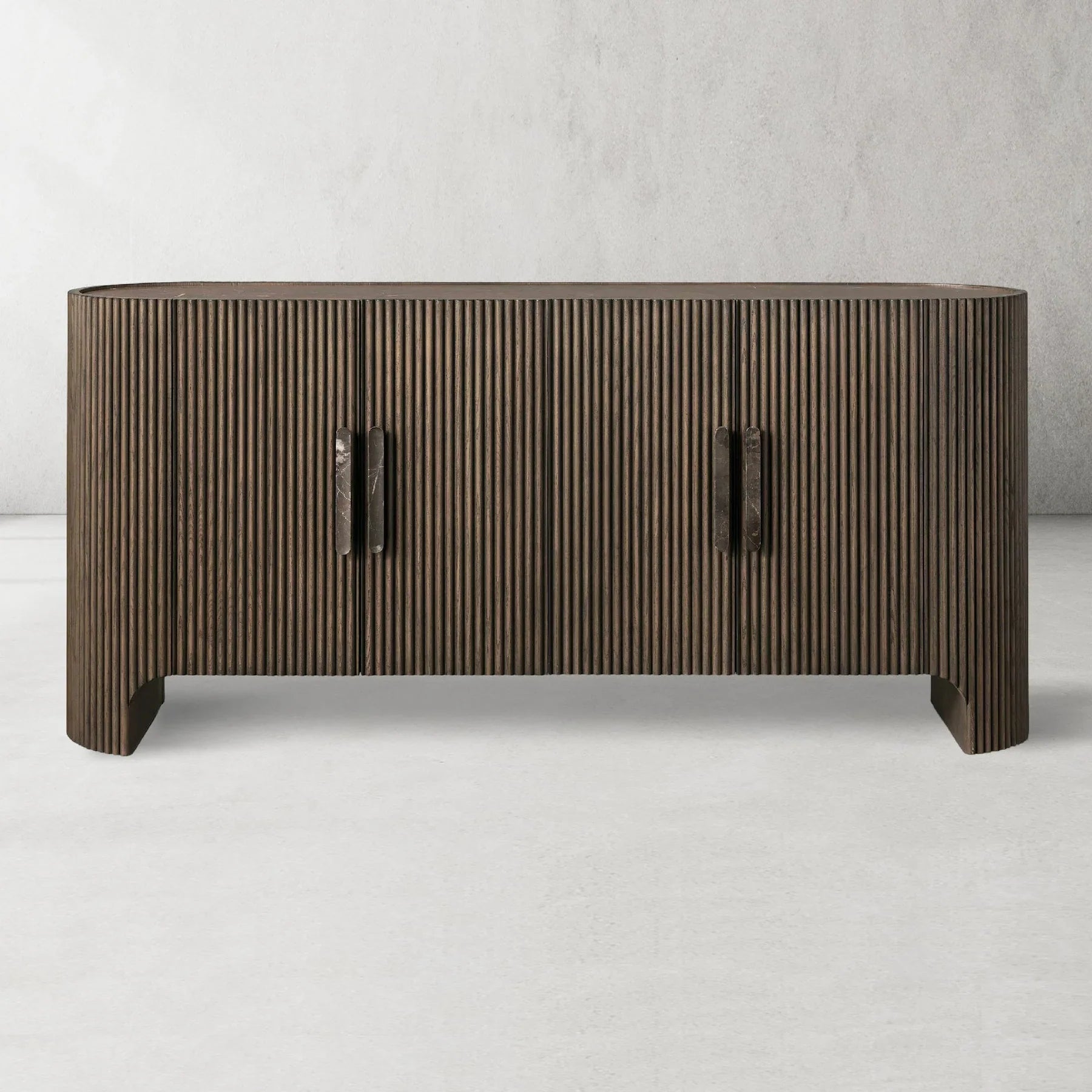 Alder Fluted 4-Door Sideboard