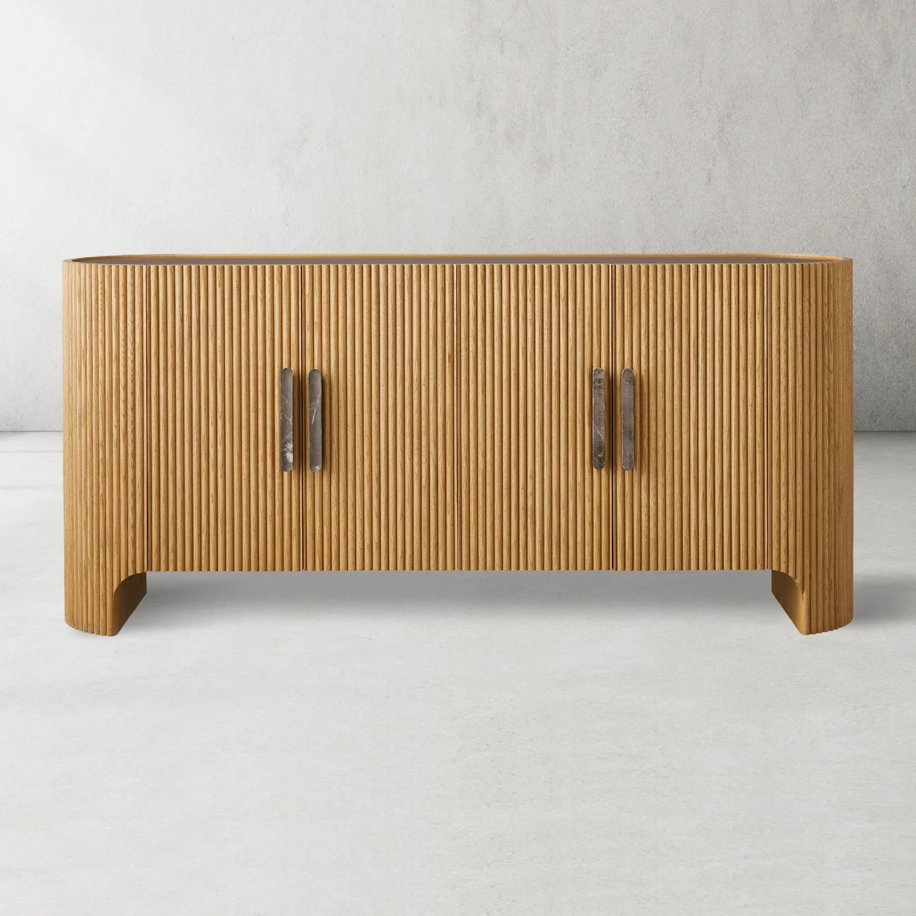 Alder Fluted 4-Door Sideboard