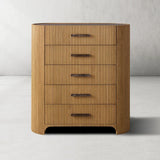 Alder Fluted 5-Drawer Chest