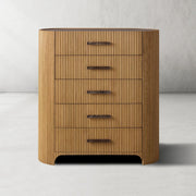 Alder Fluted 5-Drawer Chest