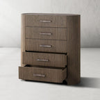 Alder Fluted 5-Drawer Chest